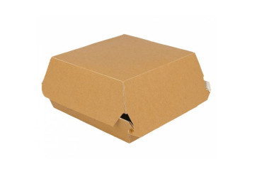 Hamburger box en Kraft, moyen