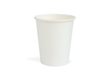 Gobelet à café blanc revêtement PLA 240ml/ 8oz