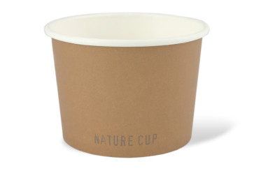 Bol (à soupe/glace) Nature revêtement PLA  16oz / 450 ml 