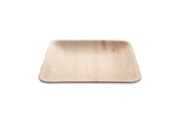 Assiette carrée en Feuilles de palmier 16 cm