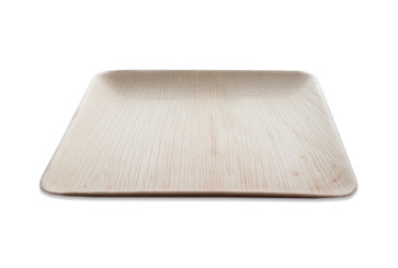 Assiette carrée en Feuilles de palmier 25 cm