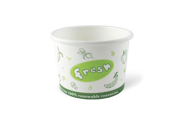 Bol à soupe avec revêtement  PLA  8 oz (240ml)