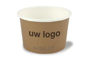 Bol (à soupe/glace) Nature revêtement PLA  16oz / 450 ml | EB
