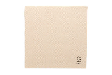 Serviette de table marron large - Double Point