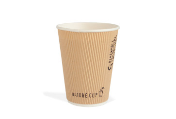 Gobelet à café, double couche, Nature 12oz / 360 ml