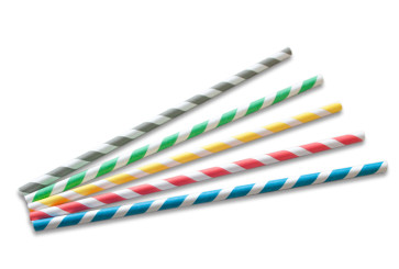 Paille en papier 20cm