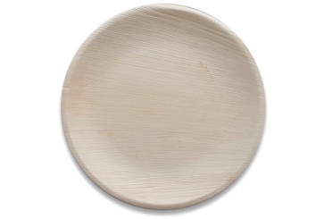 Assiette ronde en Feuilles de palmier 25 cm