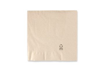Serviette marron grande - double couche 