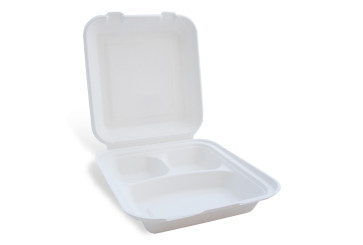 Boîte à menu, 3 compartiments avec couvercle.