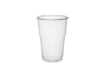 Gobelet transparent (bière/frais) non imprimé, RPET (250ml)