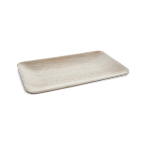 Feuilles de palmier carrée  assiette 16 x 24 cm