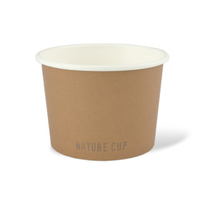 Bol (à soupe/glace) Nature revêtement PLA  16oz / 450 ml 