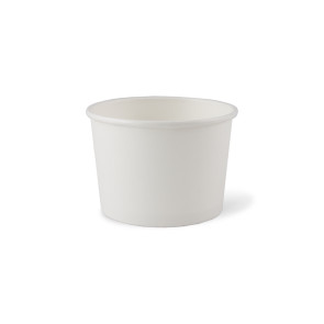 Bol à soupe / Coupe à glace, revêtement PLA  8 oz (240ml)