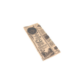 Sachet hot-dog, kraft sulfurisé, TIMES 9 +3 cm (soufflet latéral) x 22 cm
