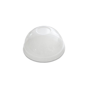  Couvercle transparent sphérique (PLA) sans ouverture pour bol 8 - 10oz
