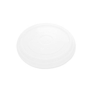 Couvercle transparent plat (PLA) pour bol 12 - 32oz