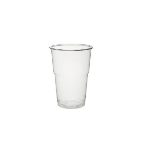 Gobelet transparent (bière/frais) non imprimé, RPET (250ml)