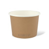 Bol (à soupe/glace) Nature revêtement PLA  16oz / 450 ml 