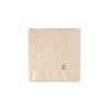 Serviette marron moyenne - double couche